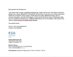 KSA Kantonsspital Aarau mit Haus